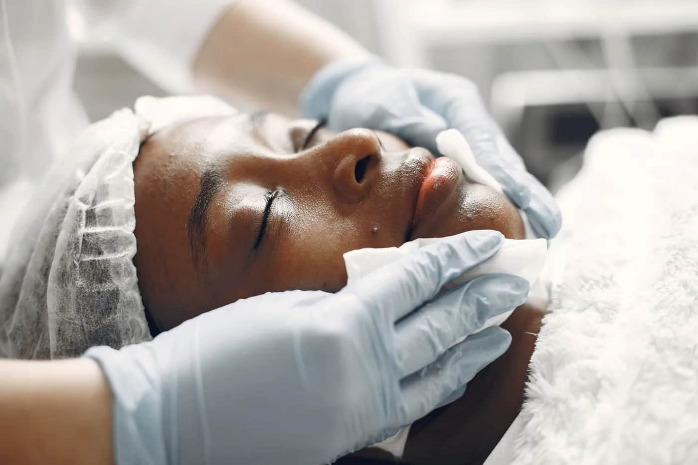 A facial treatment at GlowRxNg