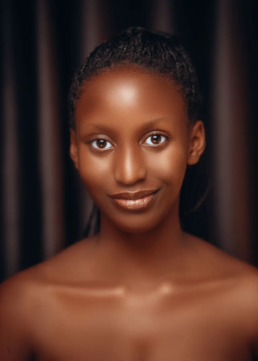 A woman with radiant, healthy skin